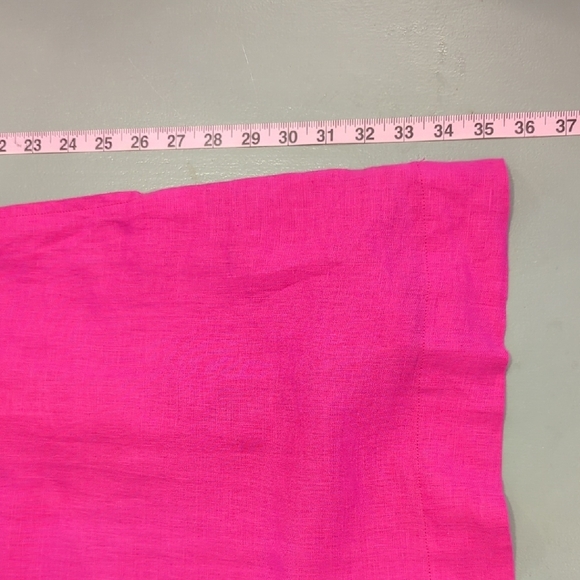 J Crew 100% Linen Dress Sleeveless Pink Lined Button Back size XS - Picture 12 of 12